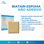 Curativo de Espuma Biatain Não Adesivo 10x10cm