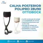 Calha Posterior Polipro 28U90 Preta