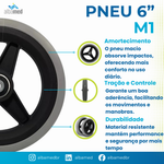 Pneu 6 Polegadas Dianteiro Cadeira de Rodas Start M1 Ottobock