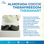 Almofada Cóccix TheraFreedom Carvão de Bambu TM390 Theramart