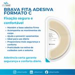 Fita Adesiva Elástica Brava Formato C Kit 20 Unidades Coloplast