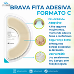 Fita Adesiva Elástica Brava Formato C Kit 20 Unidades Coloplast