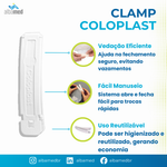 Clamp Presilha Plástica para Estomia Kit 3 Unidades Coloplast