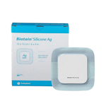 Curativo Biatain AG Silicone 10x10cm Coloplast — Prata e Silicone