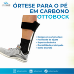 Órtese Dinâmica WalkOn Flex 28U22 Ottobock — Carbono Foot Drop