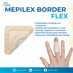 Curativo Mepilex Border Flex 10x10cm Mölnlycke — Silicone Safetac