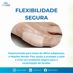 Curativo Mepilex Border Flex 10x10cm Mölnlycke — Silicone Safetac