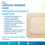 Curativo Mepilex Border Flex 10x10cm Mölnlycke — Silicone Safetac