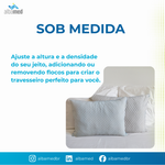 Travesseiro TheraFlox XXL Flocos de Gel Theramart — Ajustável