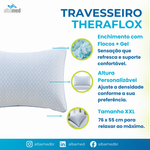 Travesseiro TheraFlox XXL Flocos de Gel Theramart — Ajustável