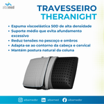 Travesseiro TheraNight TM140 Theramart — Espuma Viscoelástica Carvão