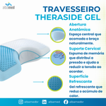 Travesseiro TheraSide Gel TM230 Theramart — Para Dormir de Lado