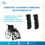 Pegador Emborrachado Cadeira de Rodas M1 Kit 2 Unidades Ottobock