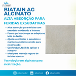 Curativo Biatain Alginato AG 15x15cm Coloplast — Prata Antimicrobiana