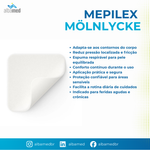 Curativo Mepilex 10x10cm Mölnlycke Espuma Silicone Safetac