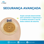 Bolsa de Estomia SenSura Click 70mm Opaca Coloplast — 1 Peça Drenável