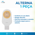 Bolsa de Colostomia Alterna Perfil 1 Peça Drenável Transparente Recortável 10-76mm Maxi Coloplast