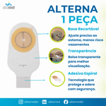 Bolsa de Colostomia Alterna Perfil 1 Peça Drenável Transparente Recortável 10-76mm Maxi Coloplast