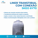 Liner de Silicone Transtibial Skeo 6Y70 Ottobock — Conexão Distal