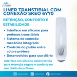 Liner de Silicone Transtibial Skeo 6Y70 Ottobock — Conexão Distal