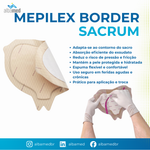Curativo Mepilex Border Sacrum 16x20cm Mölnlycke — Prevenção Escaras