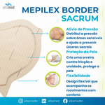 Curativo Mepilex Border Sacrum 16x20cm Mölnlycke — Prevenção Escaras