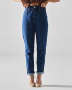 Calça Mom Basic Escura