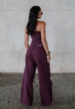 Calça Cargo Utility Uva