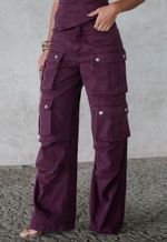 Calça Cargo Utility Uva