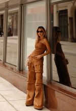 Calça Cargo Utility Caramelo