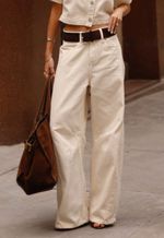 Calça Barrel Fit Aveia