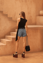 Short Mom Bastille Dirty Wash
