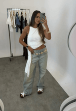 Calça Baggy Bastille Dirty Wash Claro