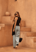 Calça Baggy Bastille Dirty Wash Claro