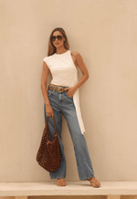 Blusa Transpassada Flow Off White