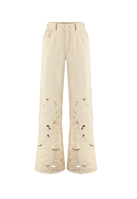 Calça Super Wide Leg Soft Flow Aveia