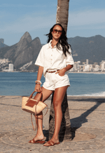 Short Mini Lune Off White
