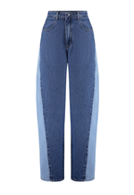 Calça Barrel Duo Blue