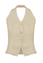 Blusa Frente única Soft Flow Aveia