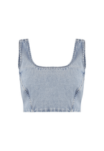 Top Cropped Highlight Claro Marmorizado