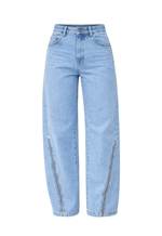 Calça Balloon Soft Zíper Claro
