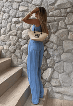 Calça Balloon Soft Zíper Claro