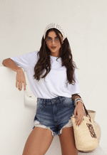 Short Alto Essentials Destroyed Escuro