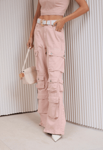 Calça Cargo Iconic Rosê