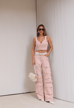 Calça Cargo Iconic Rosê