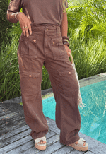 Calça Cargo Oasis Cacao