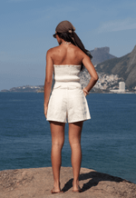 Short Cargo Fole Off White