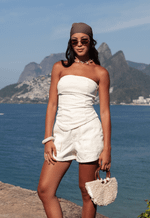 Short Cargo Fole Off White
