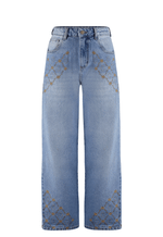 Calça Baggy Floral Line Médio
