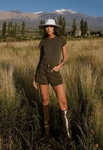 Short Mom Contour Verde Coco